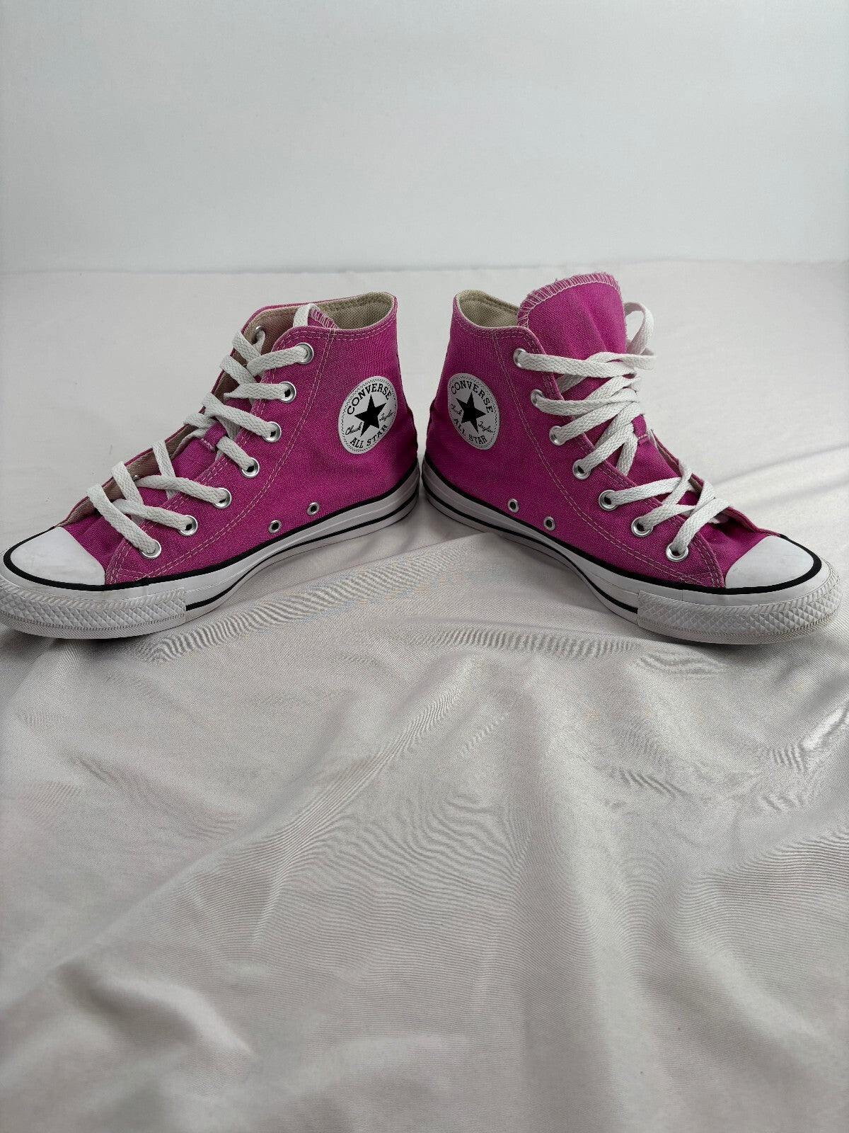 Converse Chuck Taylor All Star High Top Pink Canvas Sneakers Women 7.5 Men 5.5