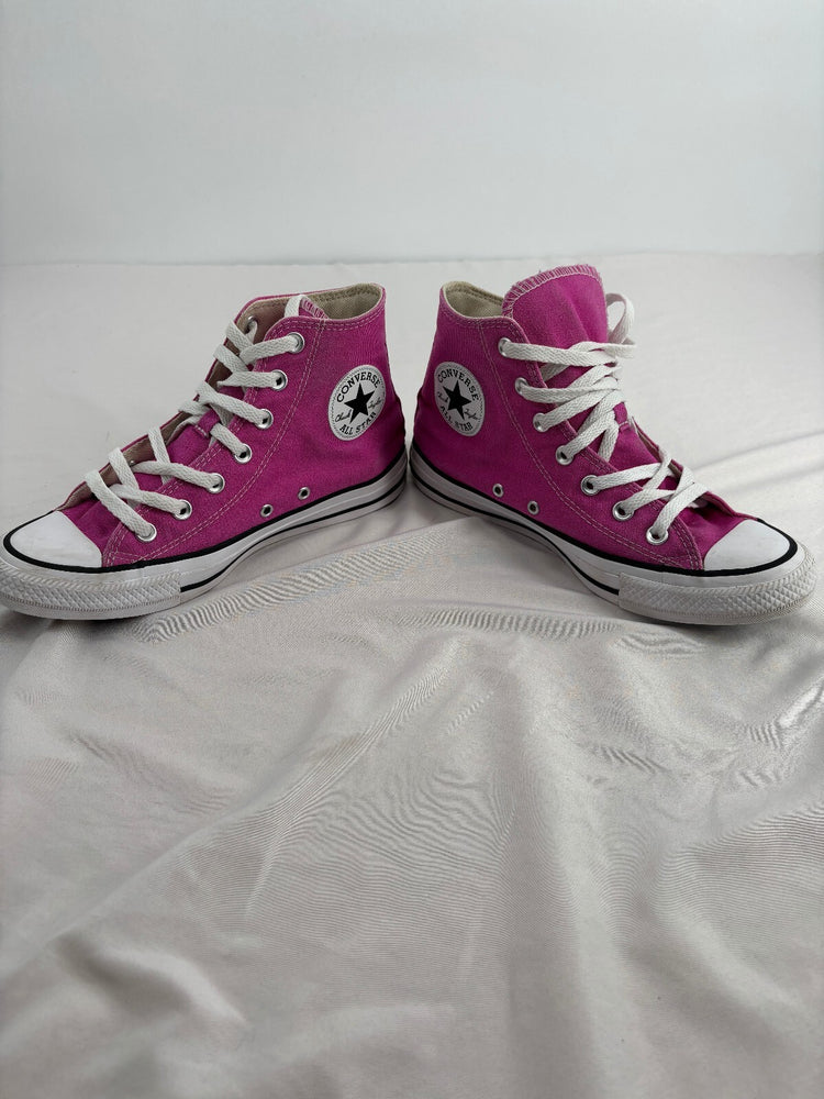 Converse Chuck Taylor All Star High Top Pink Canvas Sneakers Women 7.5 Men 5.5