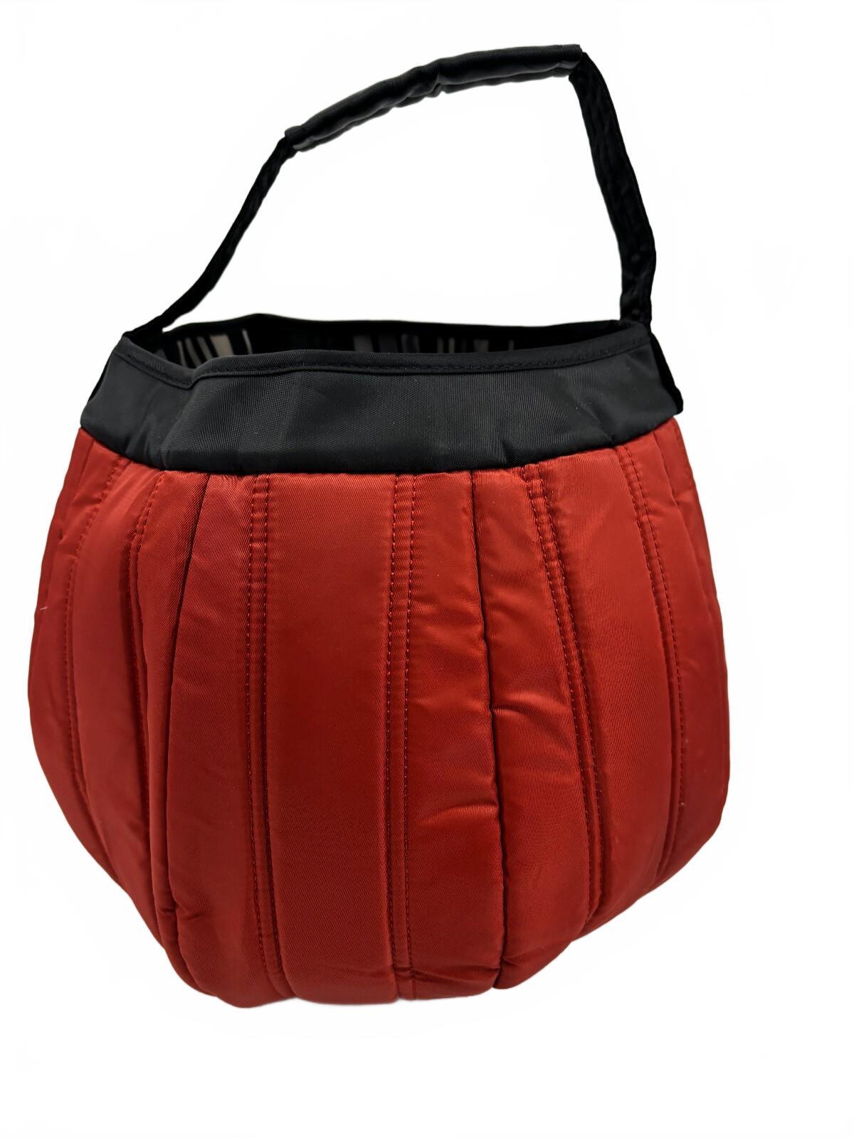 Lug Red Slouchy Pleated Shoulder Bag Y2K Retro Style
