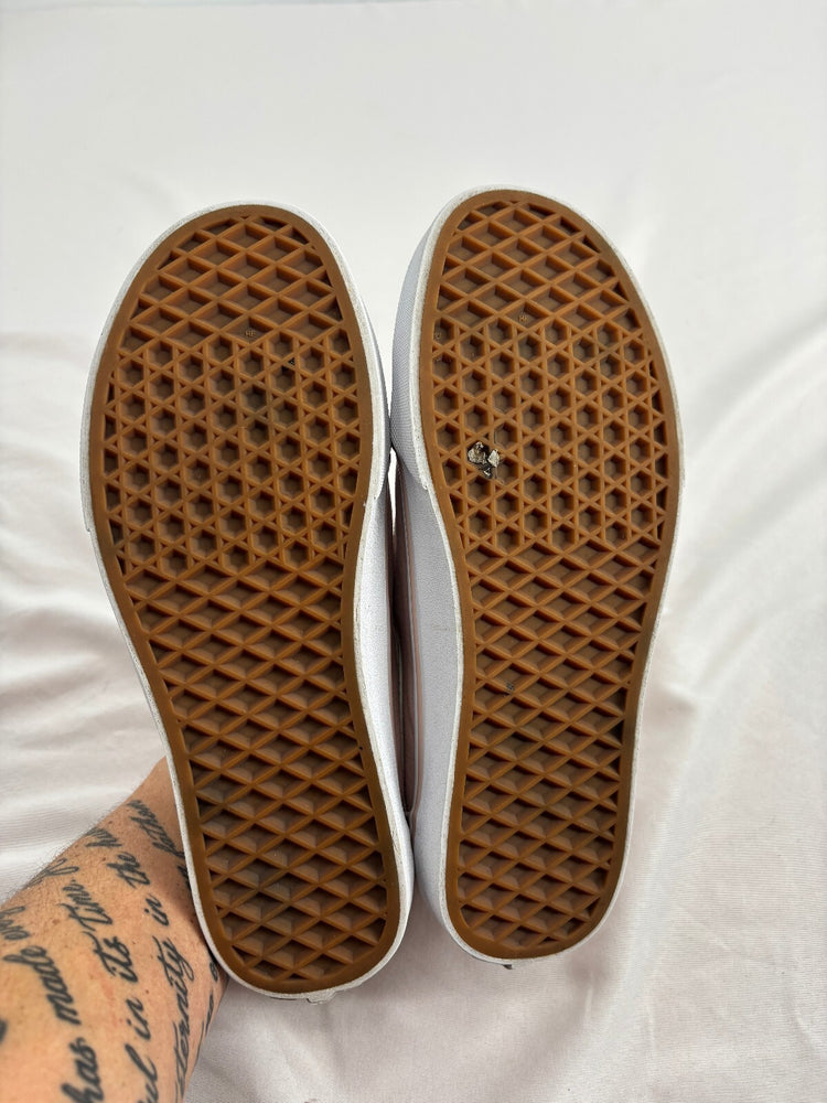 Vans Low Top Sidestripe Skate Sneakers Blush Pink Canvas Women's Size 7.5