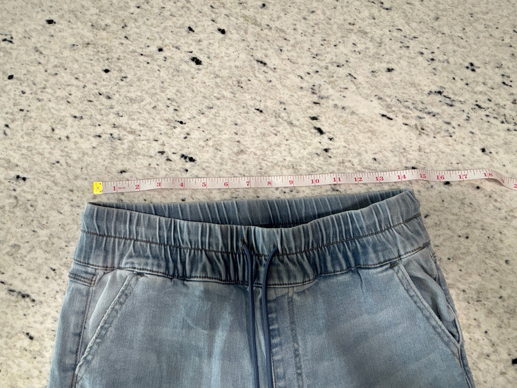 Juicy Couture Y2K Light Blue Denim Drawstring Jeans Size 28