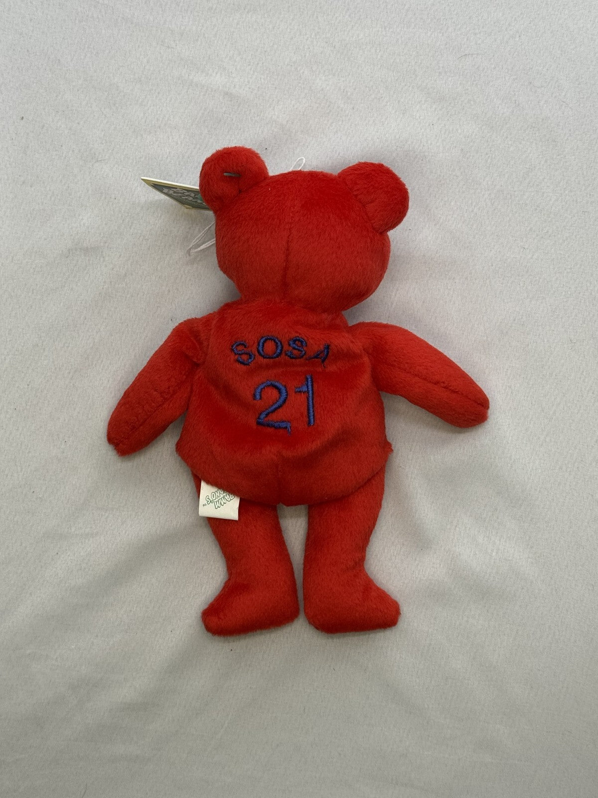 Sammy Sosa #21 Red Plush Bear by Bambino Bears, August 1998 Edition