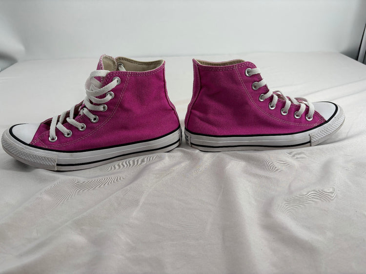 Converse Chuck Taylor All Star High Top Pink Canvas Sneakers Women 7.5 Men 5.5