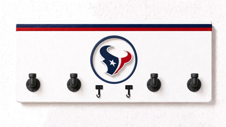 AFC-NFL-  Coat Rack, Sports Wall Hooks, Man Cave Coat Hanger, Football Fan Gift