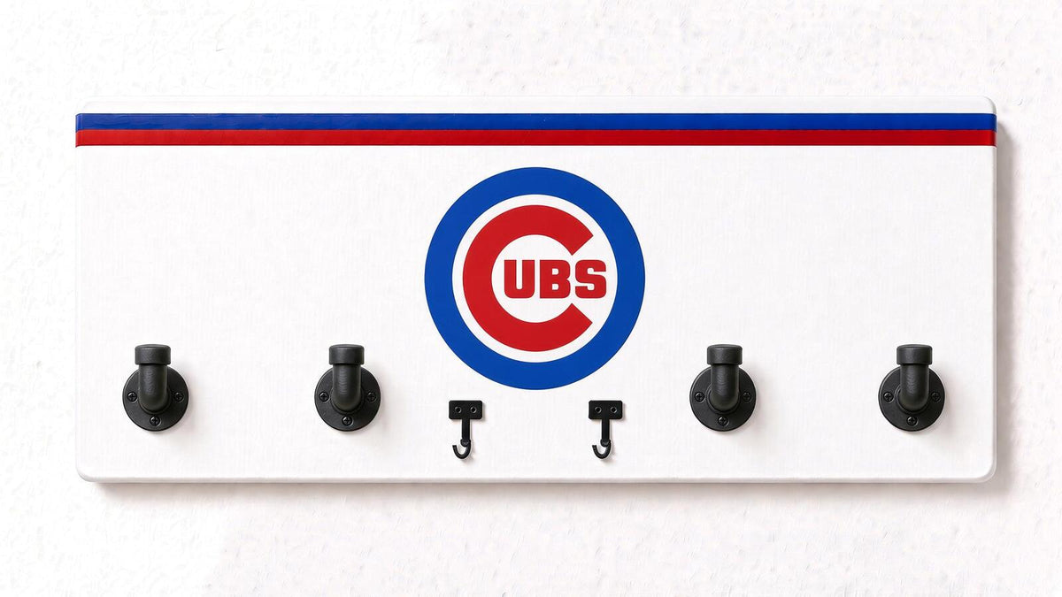 MLB NL-  Coat Rack, Sports Wall Hooks, Man Cave Coat Hanger, Hockey Fan Gift