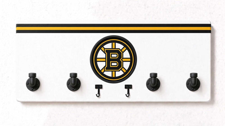 NHL-EAST-  Coat Rack, Sports Wall Hooks, Man Cave Coat Hanger, Hockey Fan Gift