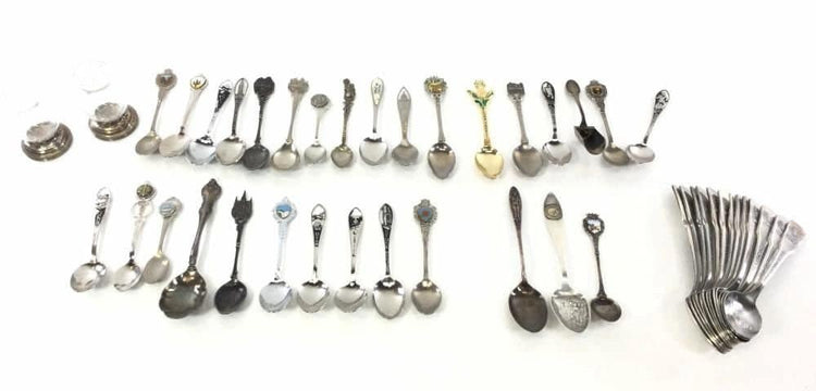 Sterling, 800 Silver, Silver Plate Spoons (40+)