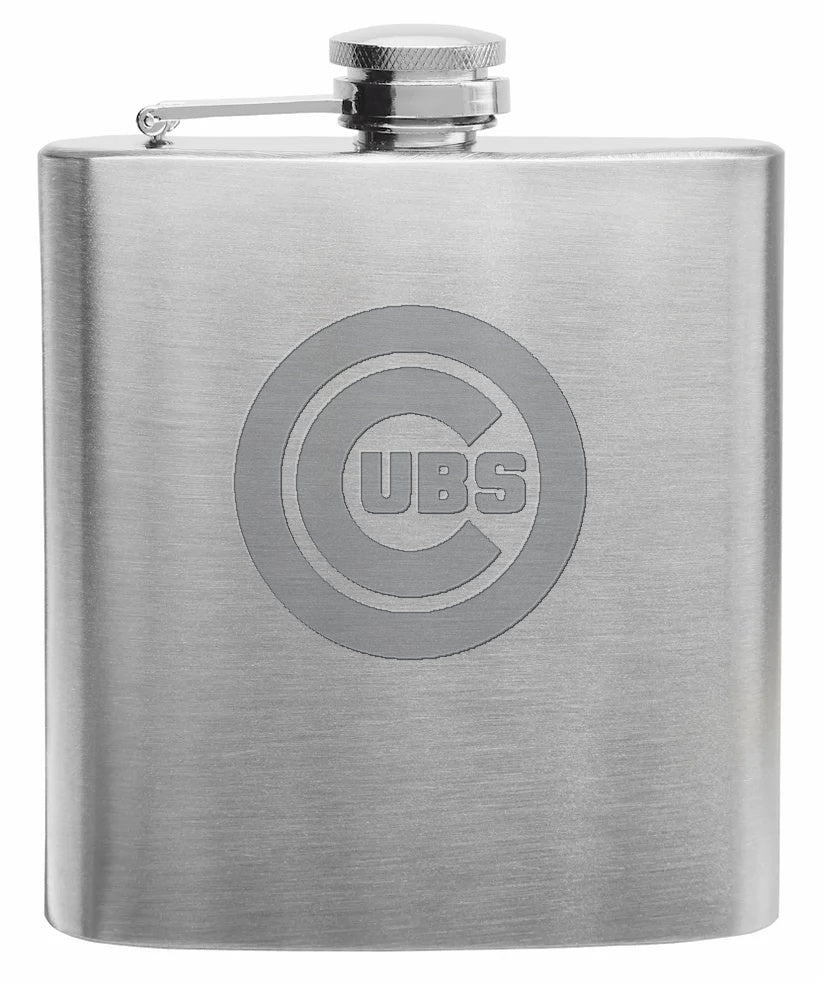 MLB Engraved Stainless Steel Flask