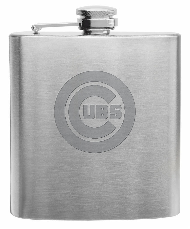 MLB Engraved Stainless Steel Flask