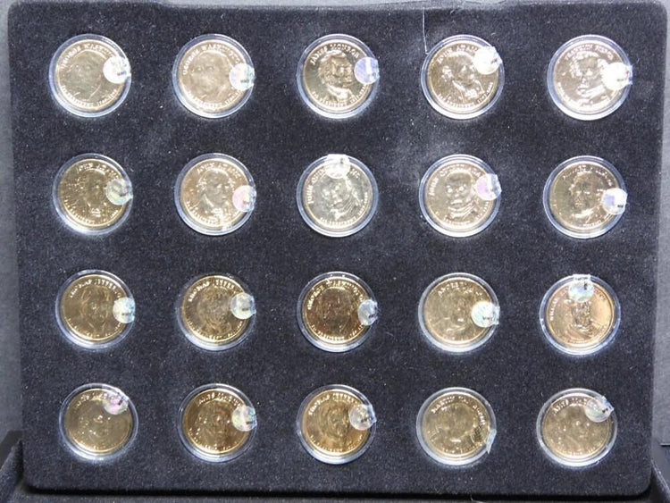 50-Presidential Dollar In Wooden Case