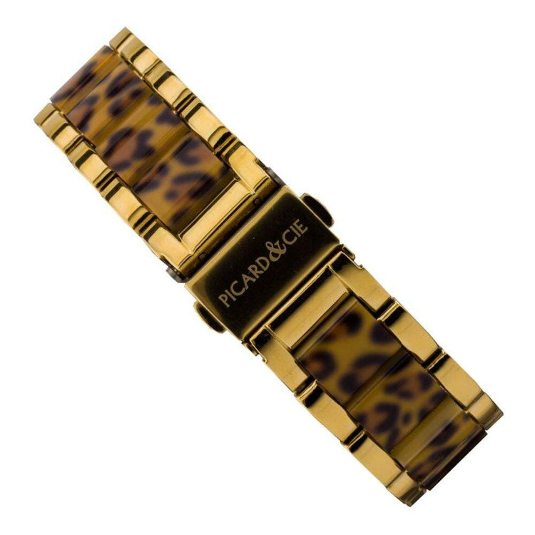 Casual 29mm Case Leopard Print Link Ladies Watch