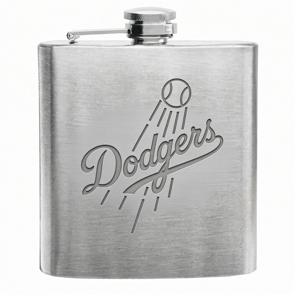 MLB Engraved Stainless Steel Flask