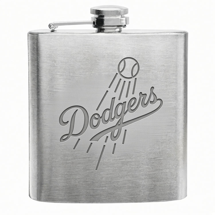MLB Engraved Stainless Steel Flask