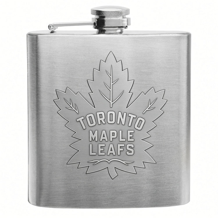 NHL Engraved Stainless Steel Flask