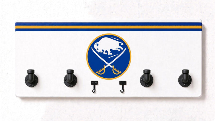 NHL-EAST-  Coat Rack, Sports Wall Hooks, Man Cave Coat Hanger, Hockey Fan Gift