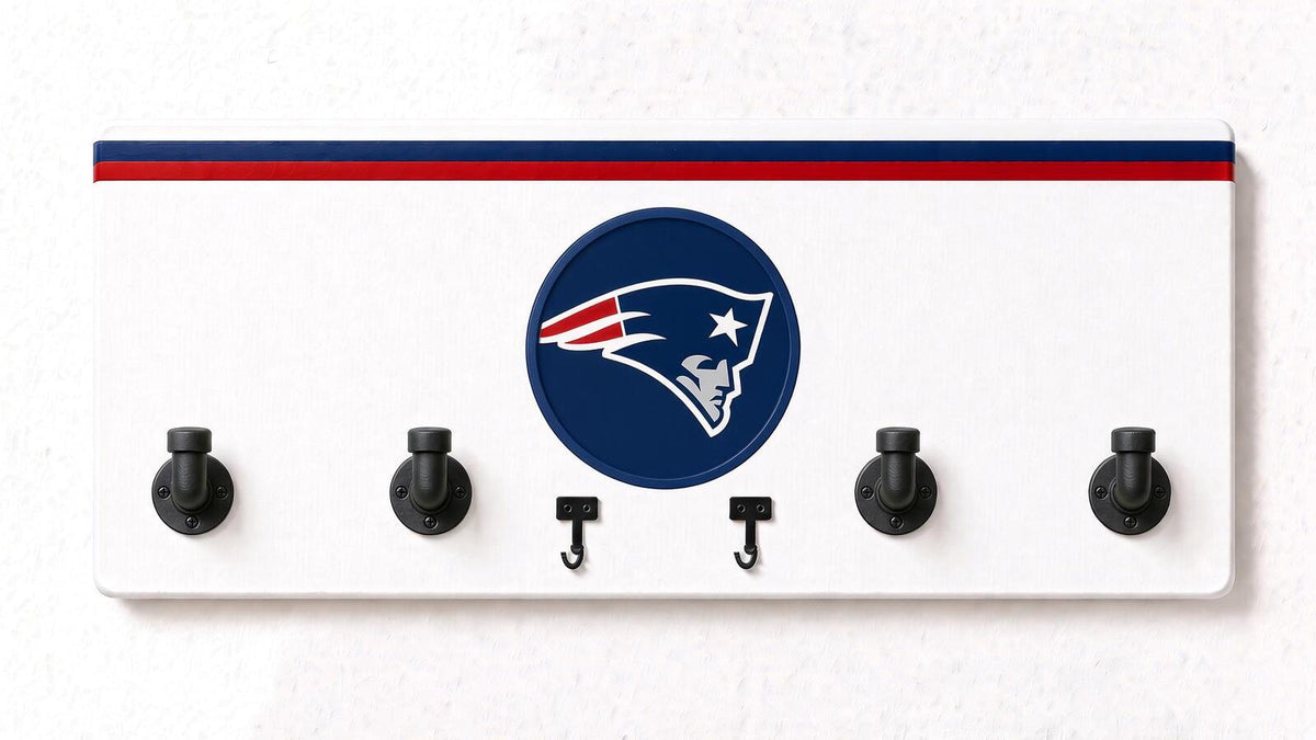 AFC-NFL-  Coat Rack, Sports Wall Hooks, Man Cave Coat Hanger, Football Fan Gift