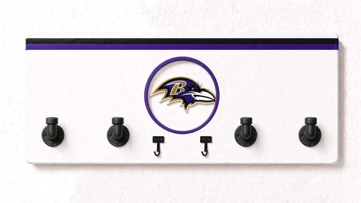 AFC-NFL-  Coat Rack, Sports Wall Hooks, Man Cave Coat Hanger, Football Fan Gift