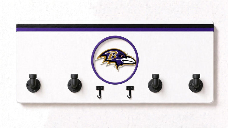 AFC-NFL-  Coat Rack, Sports Wall Hooks, Man Cave Coat Hanger, Football Fan Gift