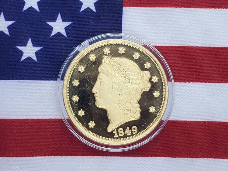 1849 Twenty D. Gold Coin