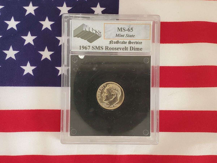Mixed Dime and Quarter Lot- Some Silver- All Slabbed (9)