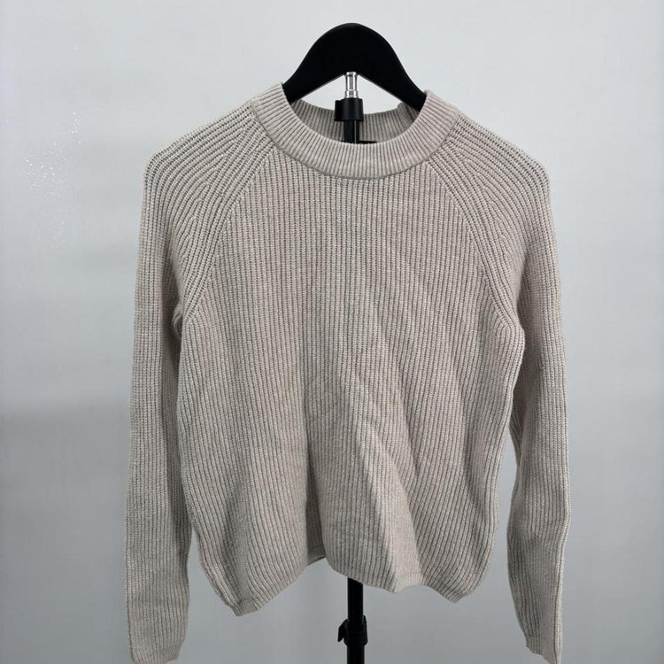 Elie Tahari Women's Cream and Tan Jumper