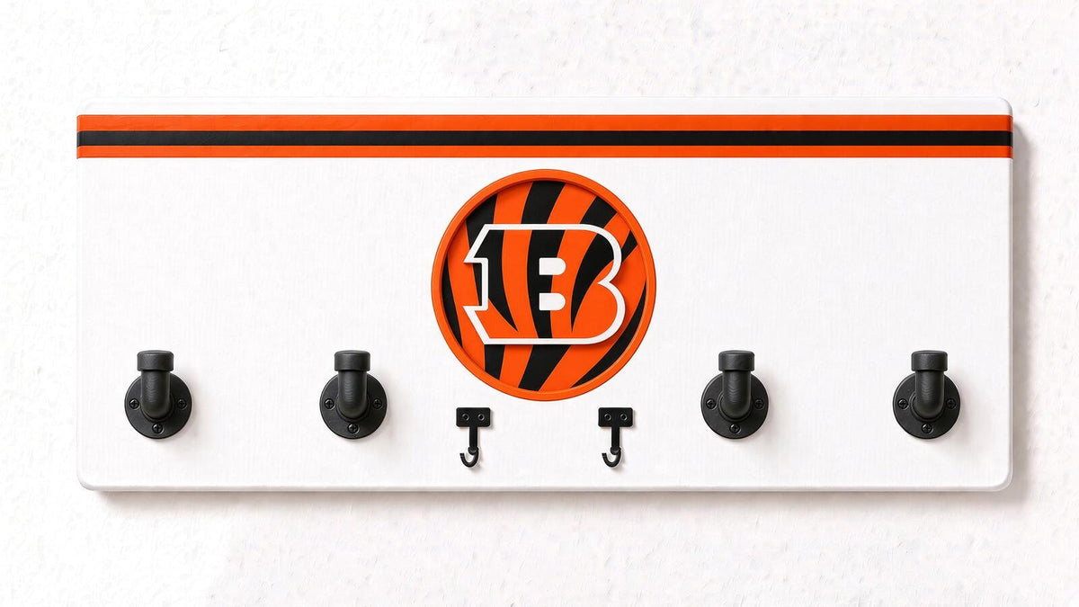 AFC-NFL-  Coat Rack, Sports Wall Hooks, Man Cave Coat Hanger, Football Fan Gift