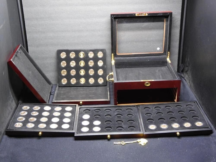 50-Presidential Dollar In Wooden Case