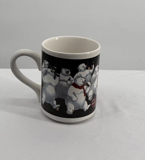 Vintage Coca-Cola Polar Bear Ceramic Coffee Mug by Gibson