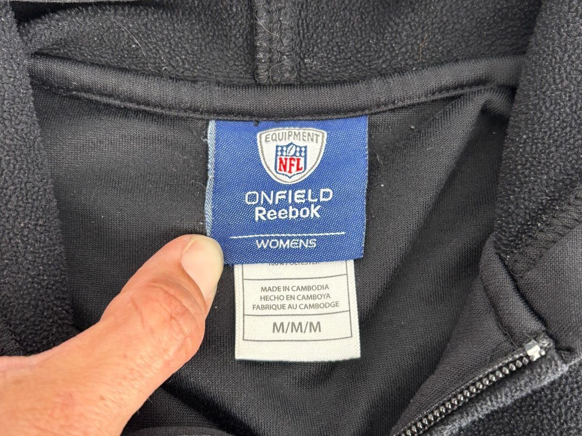 Reebok Onfield NFL Baltimore Ravens Women's M Full Zip Hoodie Jacket Fleece