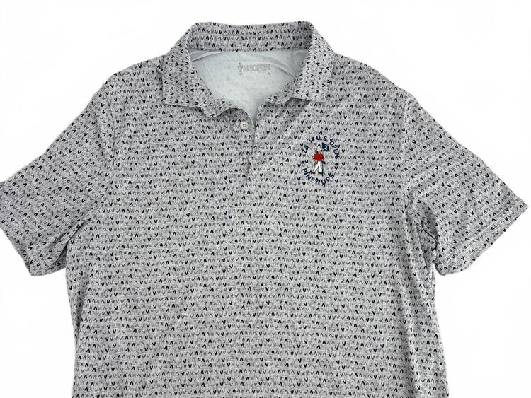 Ralph Lauren 2024 US Open Pinehurst No 2 Golf Polo Men's L Gray Print