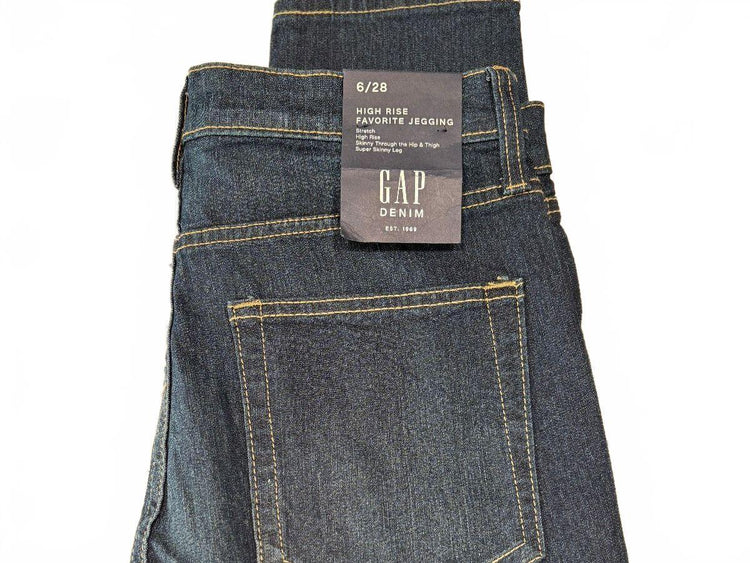 GAP Dark Wash High Waisted Skinny Jeggings Women's 6 Y2K NWT