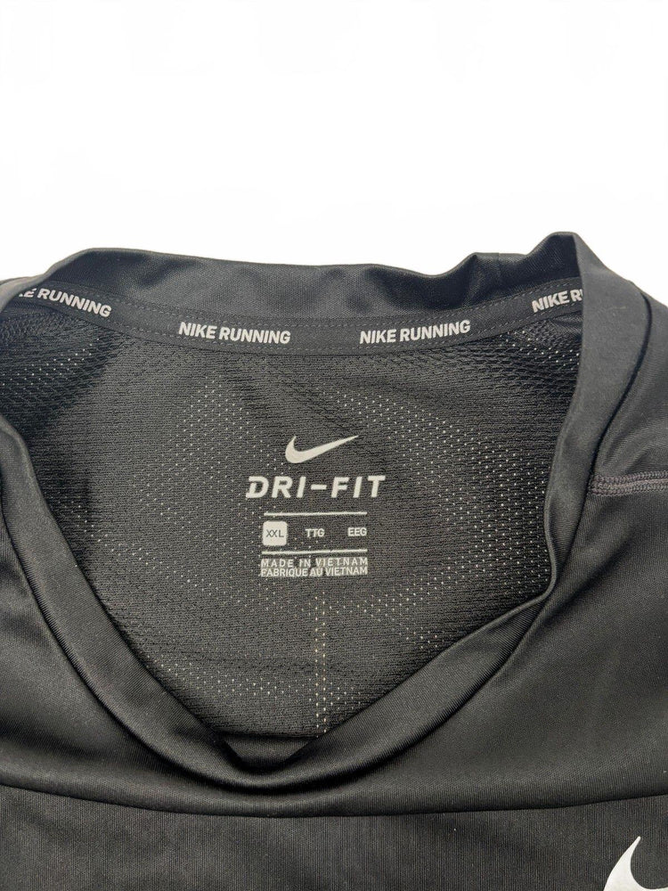 Nike Dri-FIT Running Tee XXL Black Mesh Athletic Sportswear