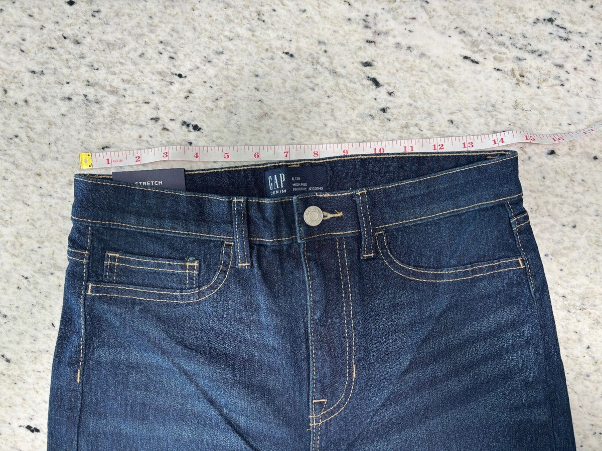 GAP Dark Wash High Waisted Skinny Jeggings Women's 6 Y2K NWT