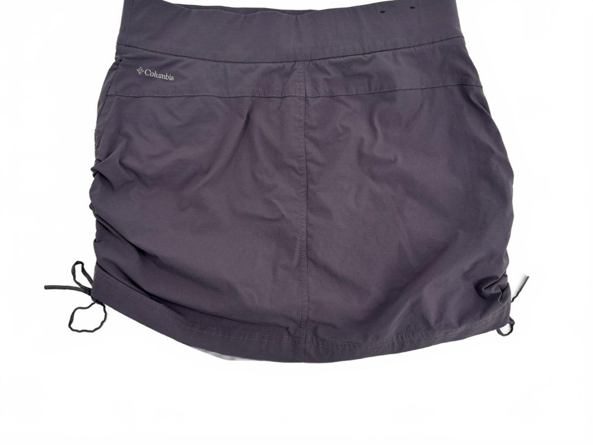 Columbia Women's Ruched Mini Skort Gray M Gorpcore Hiking Outdoor