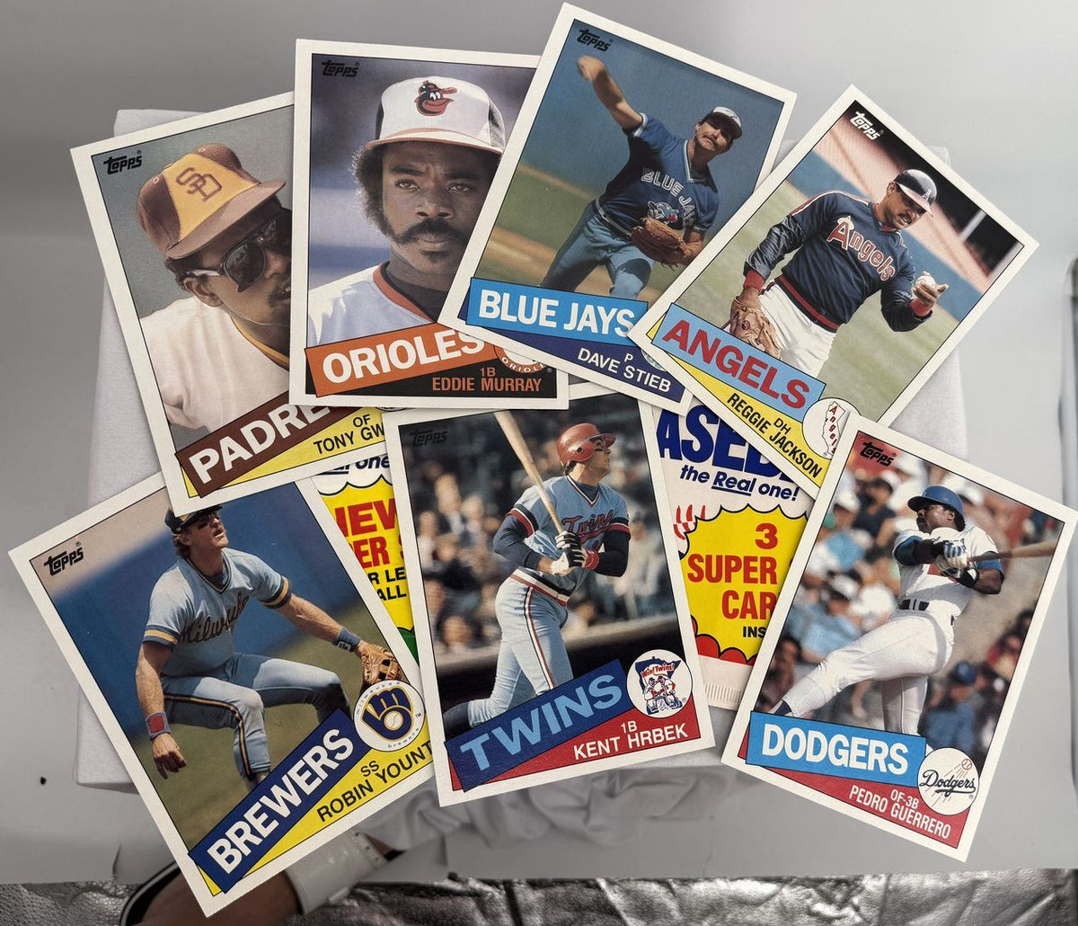 Vintage 1984 & 1985 Topps Super oversized baseball cards lot