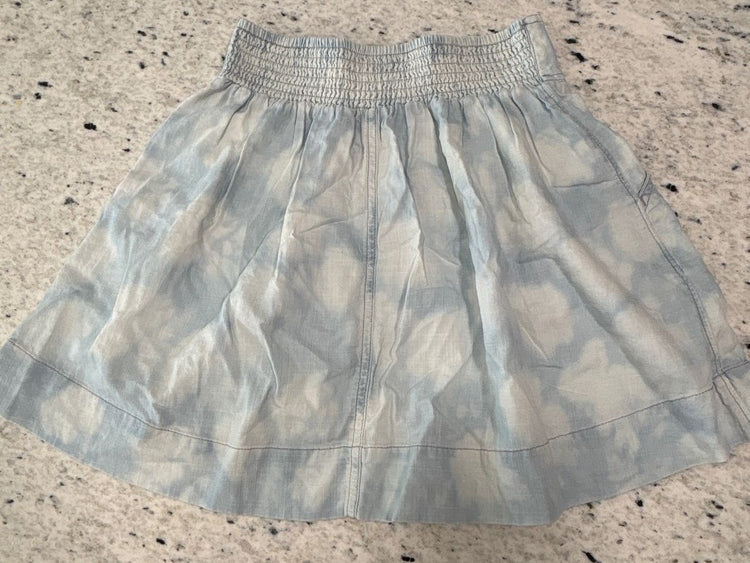 American Eagle Y2K Blue Tie Dye Mini Skirt XXS Boho Beach