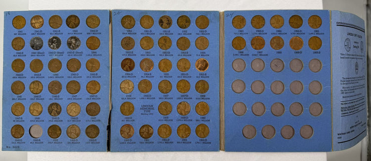 Lincoln Wheat Cent Collection 1941-1968