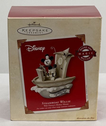 Disney Steamboat Willie- Hallmark Ornament
