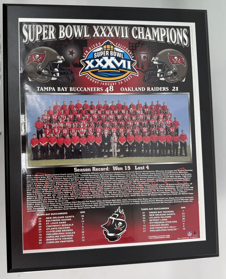 Tampa Bay Buccaneers Super Bowl XXXVII (37) Collection