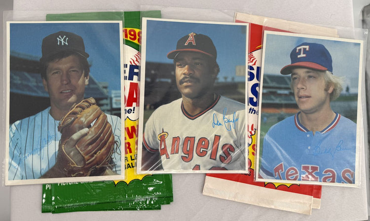 Vintage 1984 & 1985 Topps Super oversized baseball cards lot