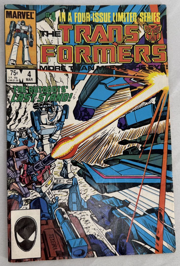 Marvel Transformers #4 #5 #6 Lot 1985 – 1st Shockwave + They Are All Dead Cover