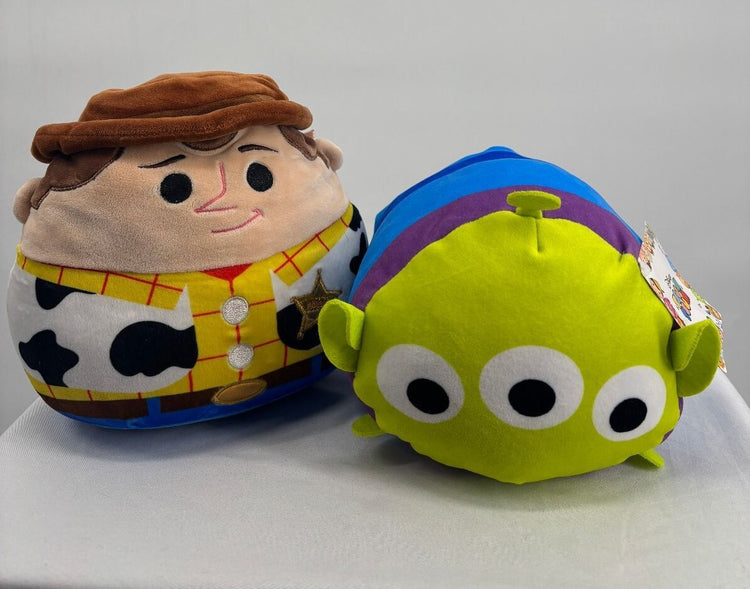 Disney Pixar Toy Story Woody Alien Tsum Tsum Plush Toys Bundle of 2