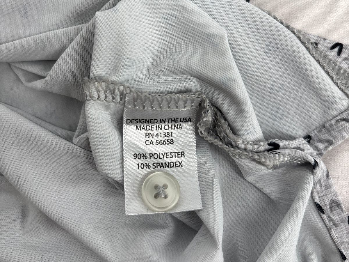 Ralph Lauren 2024 US Open Pinehurst No 2 Golf Polo Men's L Gray Print